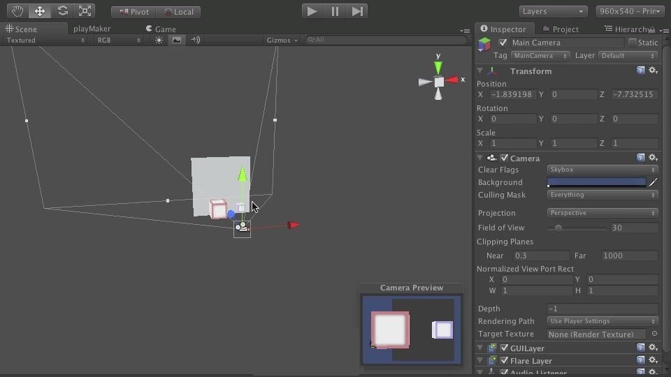 unity3d 高级教程之摄像机控制